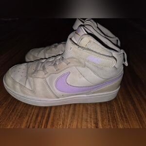 Nike Court Borough Mid 2 With Lilac Swoosh, Size 3